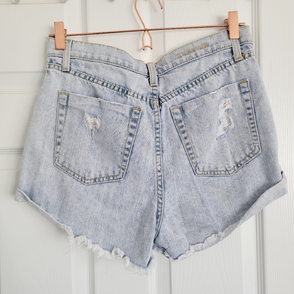 Carmar Cutout Pocket Distressed Denim Shorts - Picture 5 of 7